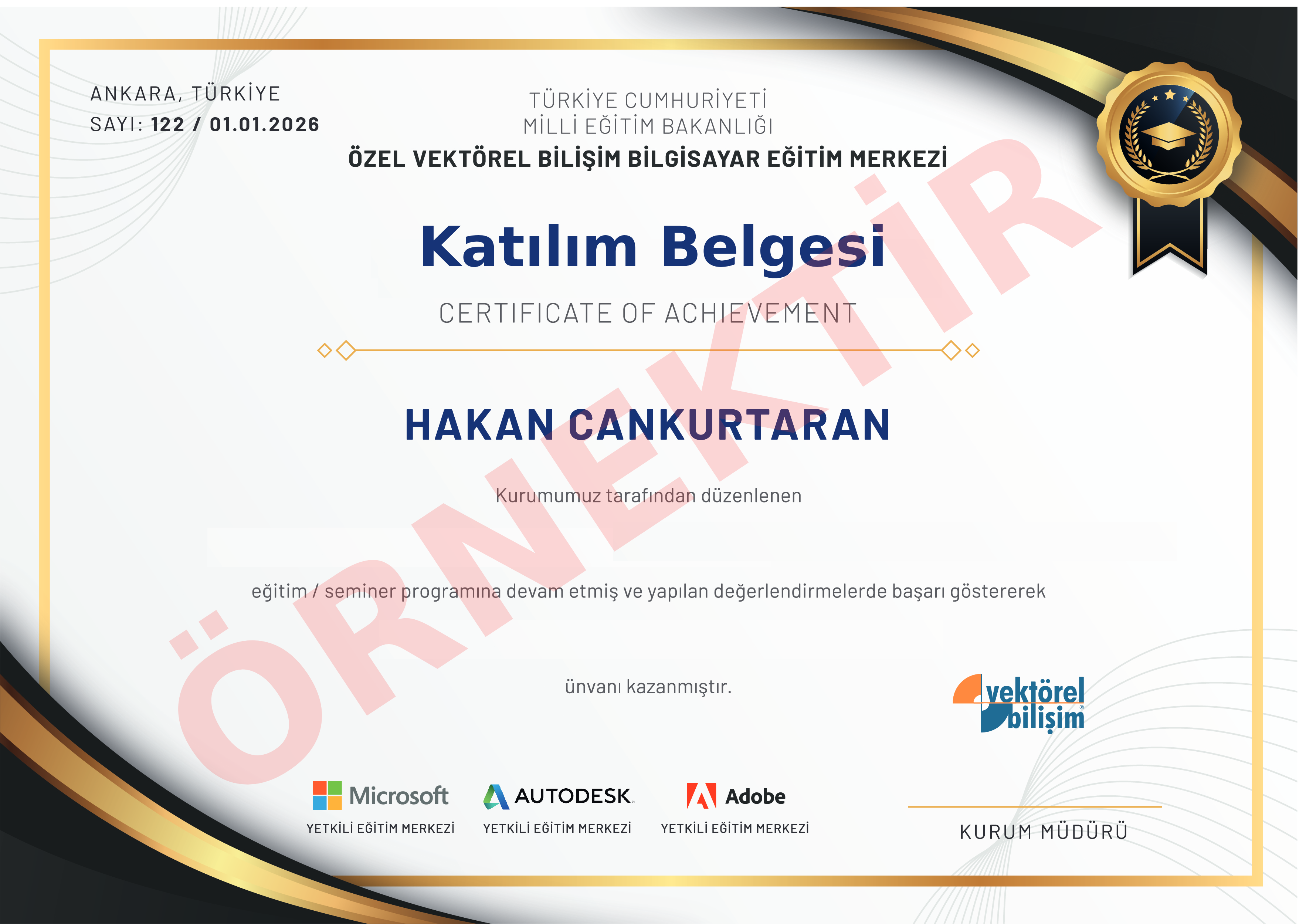 Katılım Belgesi